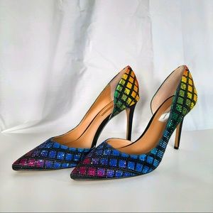 INC Rainbow crystal 4inch heels